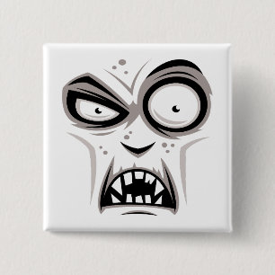 Nosferatu Vampire Face Vierkante Button 5,1 Cm