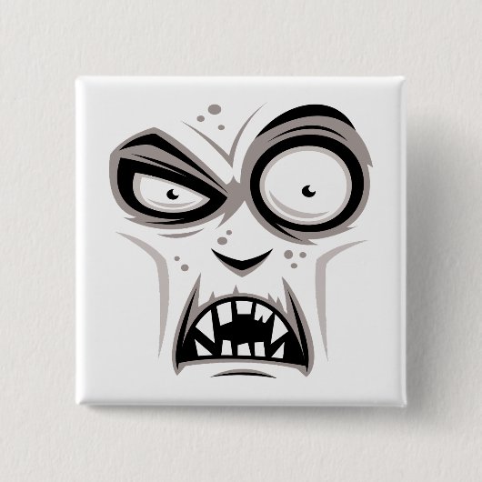 Nosferatu Vampire Face Vierkante Button 5,1 Cm (Voorkant)