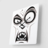 Nosferatu Vampire Face Vierkante Klok (Hoek)