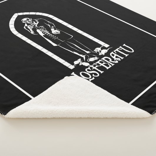 Nosferatu Vampire Sherpa Deken (3/4)