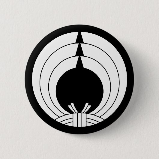 Noshi cirkel ronde button 5,7 cm (Voorkant)