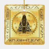 Nossa Senhora da Conceição Aparecida Keramisch Ornament (Achterkant)