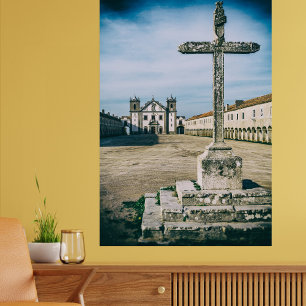 Nossa Senhora do Cabo Heiligdom, kruis en kerk Foto Afdruk