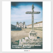 Nossa Senhora do Cabo Heiligdom, kruis en kerk Sticker (Vel)