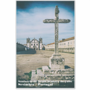 Nossa Senhora do Cabo Heiligdom, kruis en kerk Sticker