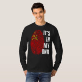 Nostalgia Dna Fingerprint van de Sovjet-Unie T-shirt (Voorkant volledig)