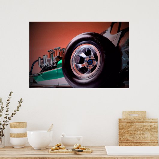 Nostalgia Dragster Poster (Keuken)