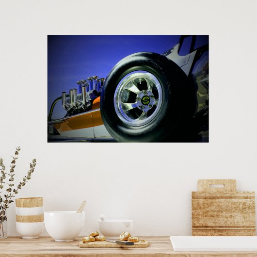 Nostalgia Dragster Poster (Keuken)