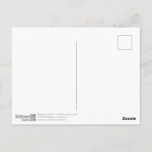 Nostalgia Garden | Aantrekkelijke alcohol 502 Briefkaart (Achterkant)