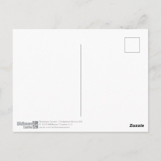 Nostalgia Garden | Aantrekkelijke alcohol 503 Briefkaart (Achterkant)