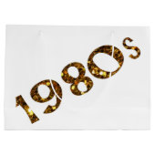 Nostalgia Gold Glitter dubbelzijdig in de jaren ta Groot Cadeauzakje (Achterkant)