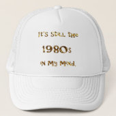 Nostalgia Gold Glitter uit de jaren tachtig Trucker Pet (Voorkant)