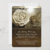 Nostalgia Memorial Service Golden Roos Kaart (Achterkant)