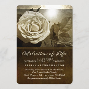 Nostalgia Memorial Service Golden Roos Kaart