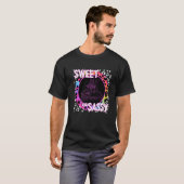 Nostalgia Rainbow Leopard Print Cute Squirrel 90s T-shirt (Voorkant volledig)