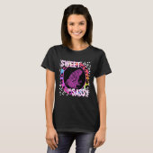 Nostalgia Rainbow Leopard Print Trop van Cute Frog T-shirt (Voorkant volledig)