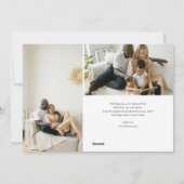 Nostalgia Retro Christmas Red Striped 7 Photo Feestdagenkaart (Achterkant)