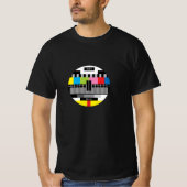 Nostalgia Retro TV No Signal Screen T-shirt (Voorkant)
