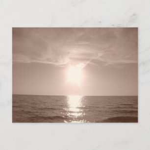 Nostalgia Sunset Over Lake Erie Briefkaart