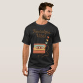 Nostalgia Vibes Retro Cassette Art T-shirt (Voorkant volledig)