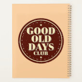 Nostalgic 70s Good Old Days Club Quote Planner (Achterkant)