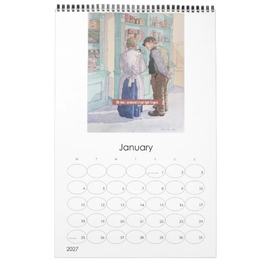 NOSTALGIC CALENDAR KALENDER (Jan 2027)