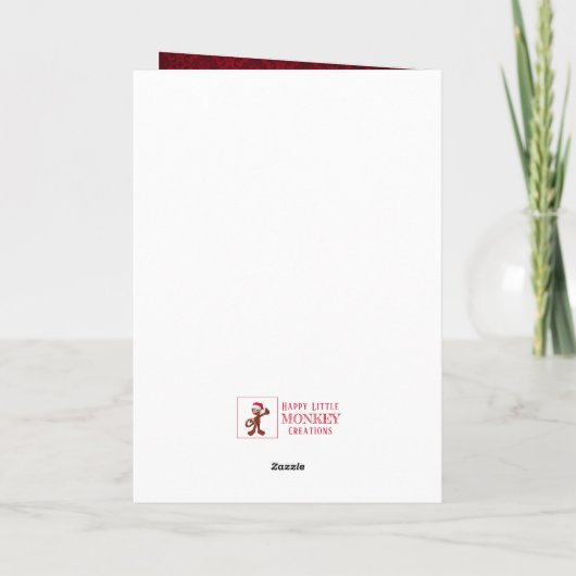 Nostalgic Candlelit Tree Christmas Card Feestdagen Kaart (Achterkant)