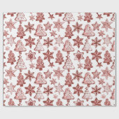 Nostalgic Christmas Red Cadeaupapier (Vlak)