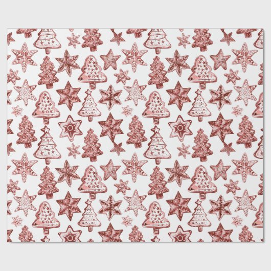 Nostalgic Christmas Red Cadeaupapier (Vlak)