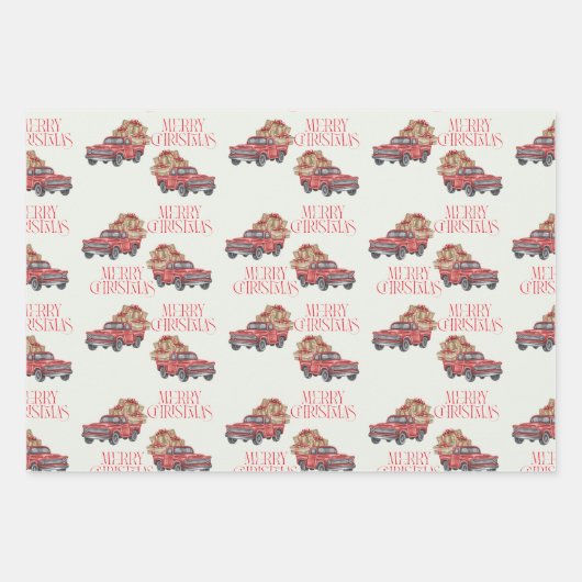 Nostalgic Christmas Wrapping Paper (Voorkant)