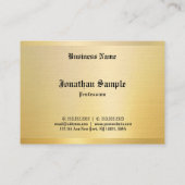 Nostalgic Classic Look Oude Stijl Tekst Goud Visitekaartje (Achterkant)