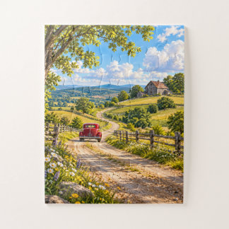 Nostalgic Country Road Jigsaw Puzzle Legpuzzel