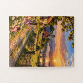 Nostalgic Countryside Sunset Jigsaw Puzzle Legpuzzel (Horizontaal)