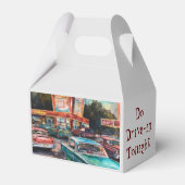 Nostalgic Era Drive-in Grafische Print Bedankdoosjes (Achterkant)