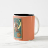 Nostalgic Happy Halloween Witch & Owl Tweekleurige Koffiemok (Voorkant rechts)