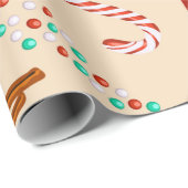 Nostalgic Holiday Cheer, Cookies, Cocoa, Candy Can Cadeaupapier (Rol Hoek)