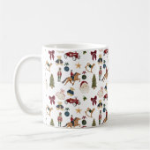 Nostalgic Holiday Toys Watercolor Mug Koffiemok (Links)