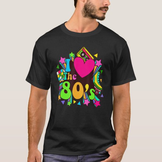 Nostalgic I Love the 80's Trip Down Memory Lane 80 T-shirt (Voorkant)