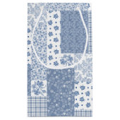 Nostalgic Indigo Faux Patchwork Small Gift Bag Klein Cadeauzakje (Achterkant)