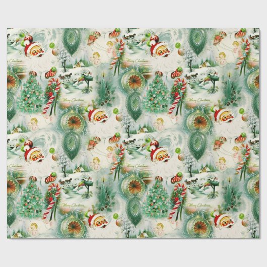 Nostalgic Kitschmas Cadeaupapier (Vlak)