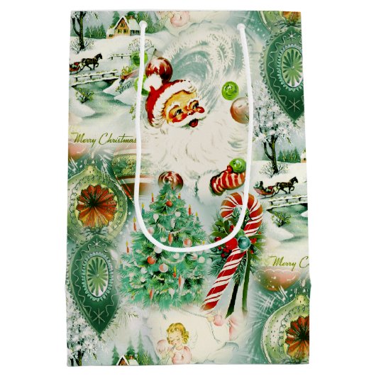 Nostalgic Kitschmas  Medium Cadeauzakje (Achterkant)