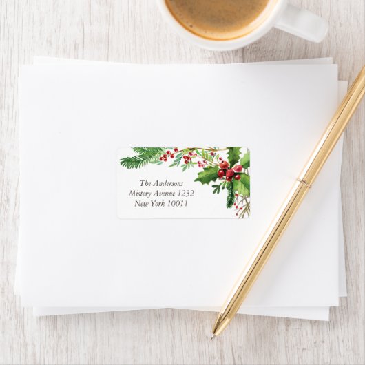 Nostalgic Merry Berry kerst Etiket (Insitu)