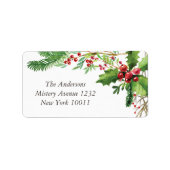 Nostalgic Merry Berry kerst Etiket (Voorkant)