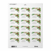 Nostalgic Merry Berry kerst Etiket (Full Sheet)