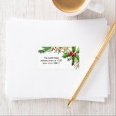 Nostalgic Merry Berry-sjabloon voor kerstmis Etiket (Insitu)