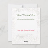 Nostalgic Merry kerstbomen Village Square Feestdagenkaart (Achterkant)