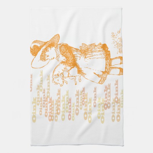 Nostalgic Piglet Kitchen Towel Theedoek (Verticaal)