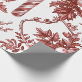 Nostalgic Red Christmas Cadeaupapier (Hoek)