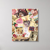 Nostalgic Scrapbook BFF Forever Photo Collage Canvas Afdruk (Voorkant)