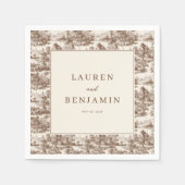 Nostalgic Sepia Pastoral Landscape Servet (Voorkant)